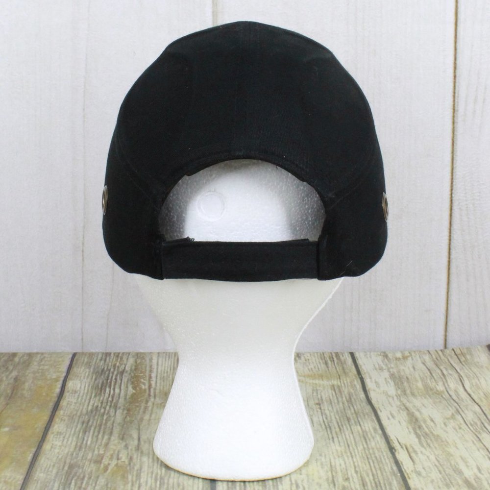 Condor Black Cotton Hook and Loop Vented Bump Cap Baseball Style - Picture 5 of 10
